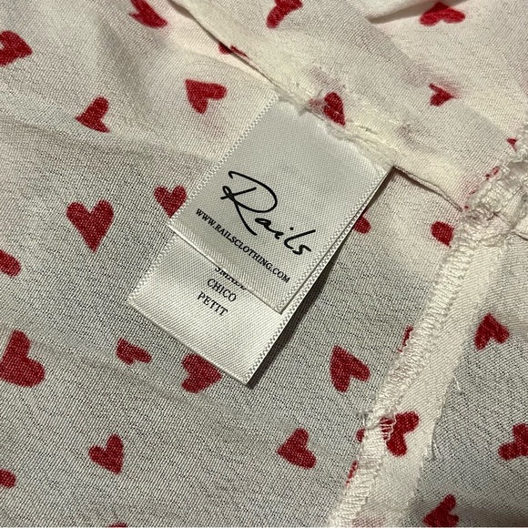 RAILS
Simone Heart-Print Long-Sleeve Ruffle Wrap Blouse - Picture 7 of 9